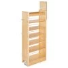 Wood Tall Cabinet Pull Out Pantry Organizer With Soft Close, 11"