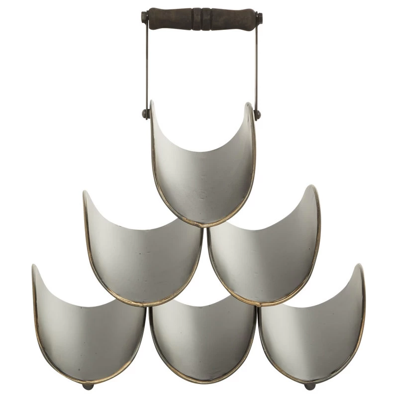 Industrial Black Metal Wine Rack 16406 4 Industrial Black Metal Wine Rack 16406 - Image 4