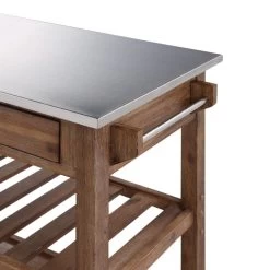 Sonoma Kitchen Cart, Barnwood Wire-Brush -High End Kitchen b421609e02a27ba7 5981 w800 h800 b0 p0