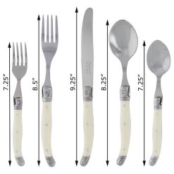 20 Piece Laguiole Faux Ivory Flatware Set -High End Kitchen b531951a0061e01e 7330 w800 h800 b1 p0