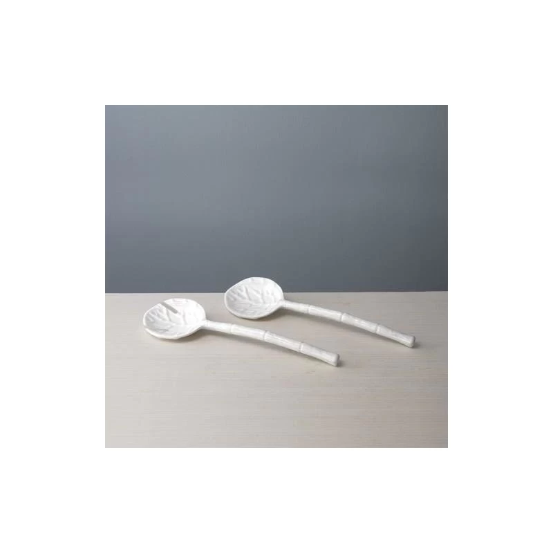 Vida Lettuce Salad Servers White 2 Vida Lettuce Salad Servers White - Image 2