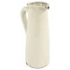 Distressed Crackle White Ceramic Pitcher, Large