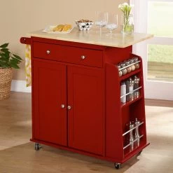 Sonoma Kitchen Cart, Red -High End Kitchen bc11423008765a2c 1485 w800 h800 b0 p0