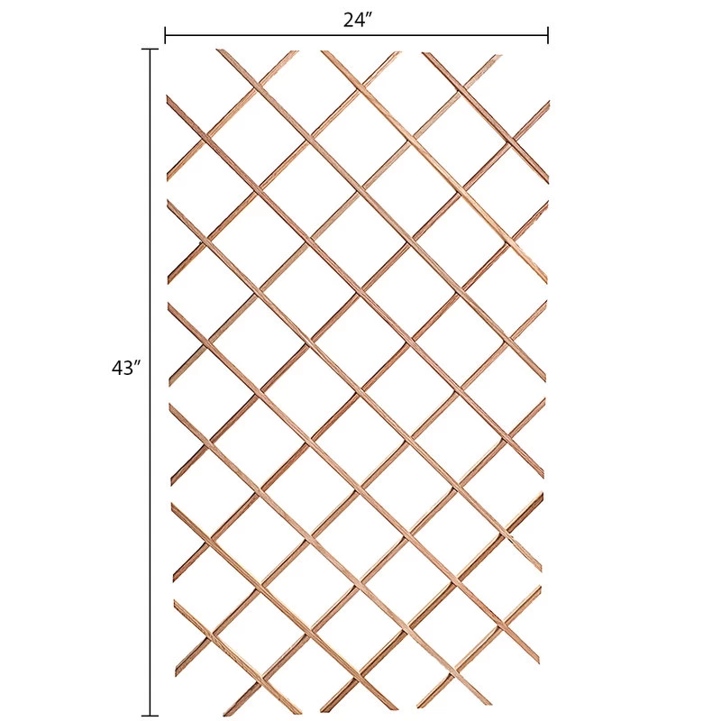 28-Bottle Trimmable Wine Rack Lattice Panel Inserts, Red Oak 3 28-Bottle Trimmable Wine Rack Lattice Panel Inserts, Red Oak - Image 3