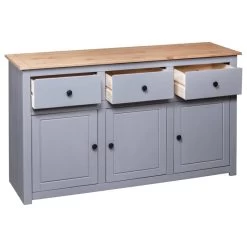 VidaXL Solid Wood Pine Sideboard Gray Panama Range Storage Cabinet Furniture 16 VidaXL Solid Wood Pine Sideboard Gray Panama Range Storage Cabinet Furniture -High End Kitchen c1112044009b70d4 6383 w800 h800 b1 p0