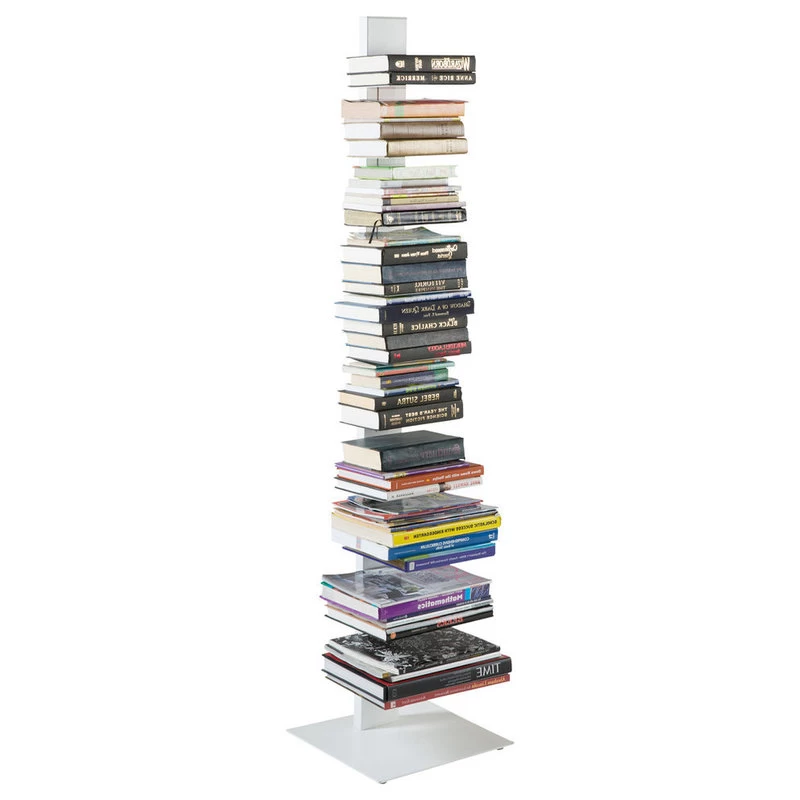Sapiens 60" Bookcase Tower, White 3 Sapiens 60" Bookcase Tower, White - Image 3