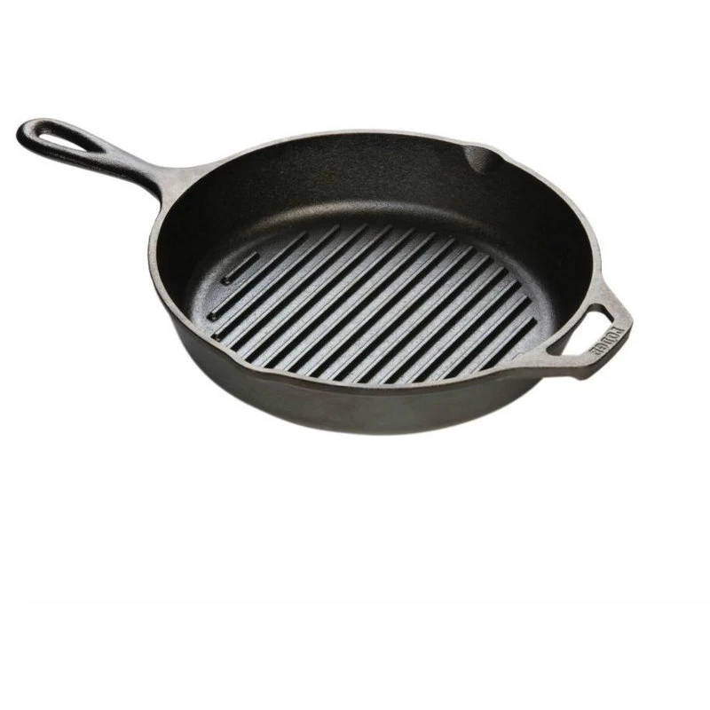 Lodge Cast Iron Round Grill Pan, 10-1/4 " 1 Lodge Cast Iron Round Grill Pan, 10-1/4 "
