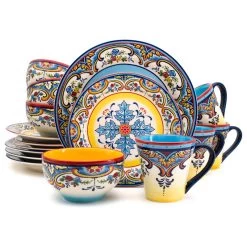 Zanzibar 16 Piece Stoneware Dinnerware Set