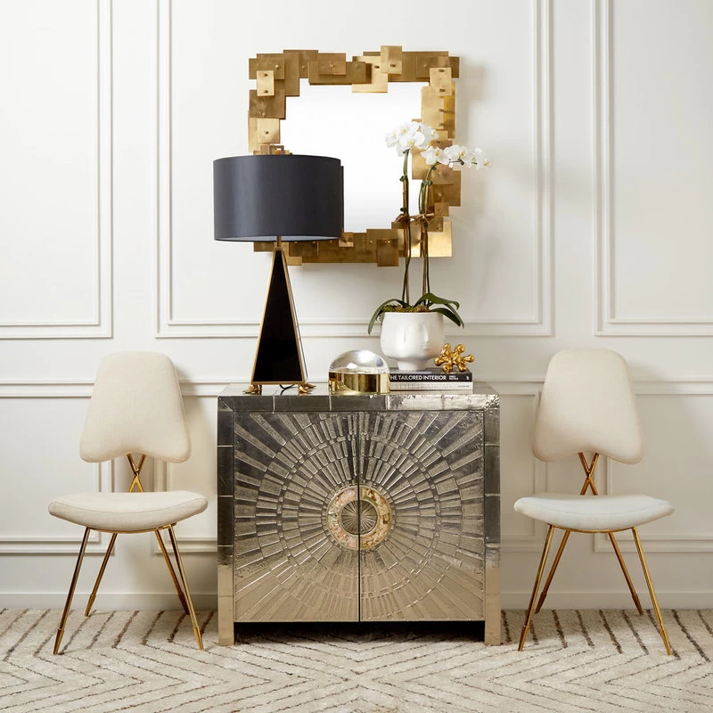 Jonathan Adler Talitha Cabinet, Nickel 8 Jonathan Adler Talitha Cabinet, Nickel - Image 8