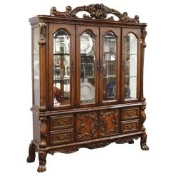 ACME Dresden Hutch And Buffet, Cherry Oak