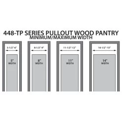 Wood Tall Cabinet Pull Out Pantry Organizer With Soft Close, 11" -High End Kitchen cd4149e40e7a5d0f 8041 w800 h800 b1 p0