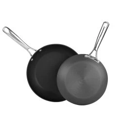 2 Piece Hard Anodize Nonstick Cookware Fry Pan Skillet Saute, 9.5"/11", Black -High End Kitchen cee185540813a285 4195 w800 h800 b1 p0