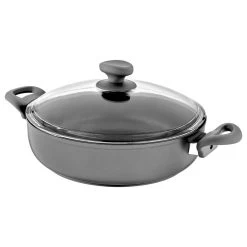 Saflon Titanium Nonstick Saute Use Pot With Glass Lid, PFOA Free, 4-Quart