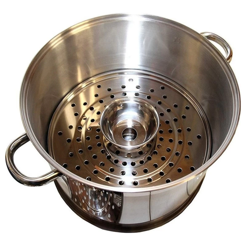Uzbek 5 Level 20 Qt 18/10 Stainless Steel Steamer Warmer Cooker Mantovarka Manti 2 Uzbek 5 Level 20 Qt 18/10 Stainless Steel Steamer Warmer Cooker Mantovarka Manti - Image 2