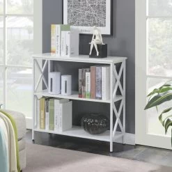 Tucson 3 Tier Bookcase White -High End Kitchen d231f7b40ed6ed23 9357 w800 h800 b0 p0
