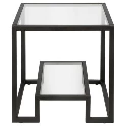 Hudson & Canal Athena Side Table, Blackened Bronze