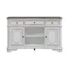 Server, Antique White Finish