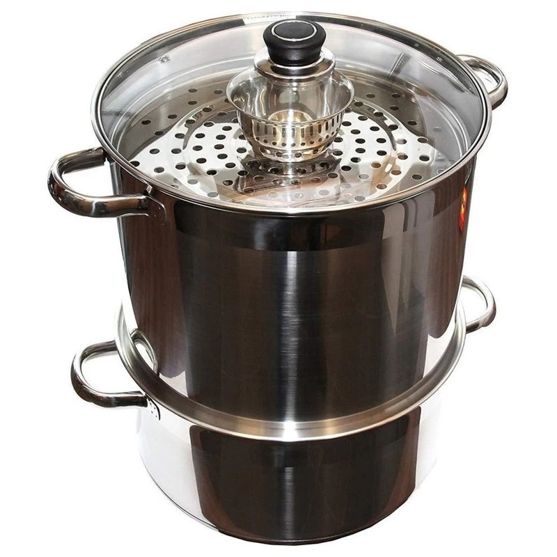 Uzbek 5 Level 20 Qt 18/10 Stainless Steel Steamer Warmer Cooker Mantovarka Manti 1 Uzbek 5 Level 20 Qt 18/10 Stainless Steel Steamer Warmer Cooker Mantovarka Manti