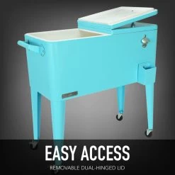 Permasteel 80 Quart Portable Rolling Patio Cooler, Turquoise 12 Permasteel 80 Quart Portable Rolling Patio Cooler, Turquoise -High End Kitchen db91679f00ae8553 3351 w800 h800 b0 p0