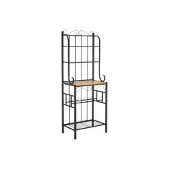 Boraam Praha Metal Bakers Rack With Black Finish 12503