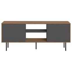 Altitude Tv Stand, Walnut/Gray