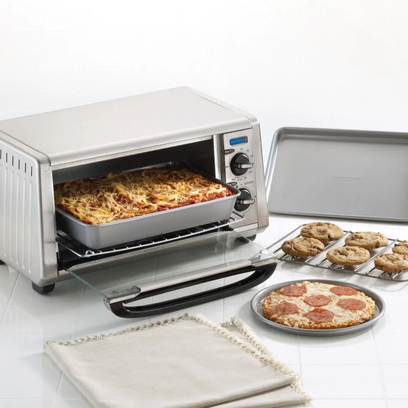 Farberware Nonstick Bakeware 4-Piece Toaster Oven Set, Gray 3 Farberware Nonstick Bakeware 4-Piece Toaster Oven Set, Gray - Image 3