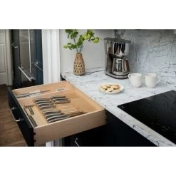 Wood Trim To Fit Knife Block Drawer Insert Organizer, Natural -High End Kitchen e791231b0e7a5d2e 8003 w800 h800 b0 p0