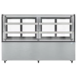 71 In. Dry Bakery Display Case With Front Curved Glass Protection - 20 Cu. Ft.