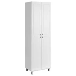 Gymax 2-Door Tall Storage Cabinet Kitchen Pantry Cupboard Organizer Furniture