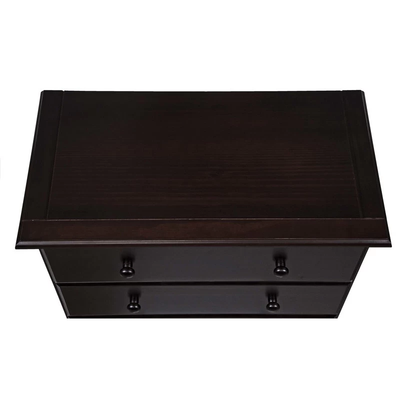 100% Solid Wood 5-Drawer Chest, Java 4 100% Solid Wood 5-Drawer Chest, Java - Image 4