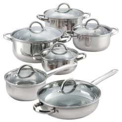 Homer 12-Piece Stainless Steel Cookware Set