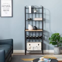 Boraam Praha Metal Bakers Rack With Black Finish 12503 -High End Kitchen f1e156a60f44178f 1421 w800 h800 b0 p0