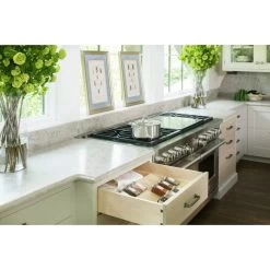 Wood Trim To Fit Spice Drawer Insert Organizer, Natural, 22" -High End Kitchen f381bc690e7a5d3e 8033 w800 h800 b0 p0