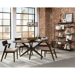 Coaster 48" Casual Staggered Metal Bookcase In Walnut And Black -High End Kitchen fba157fb0ee70002 3603 w800 h800 b0 p0