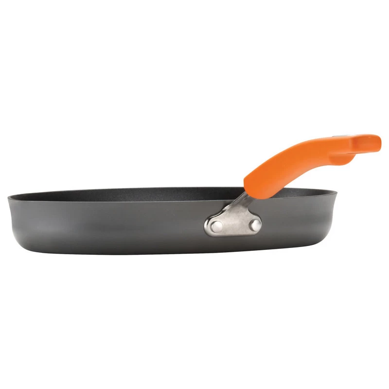 Hard-Anodized Ii Nonstick 14" Skillet, Helper Handle, Gray, Orange Handle 4 Hard-Anodized Ii Nonstick 14" Skillet, Helper Handle, Gray, Orange Handle - Image 4
