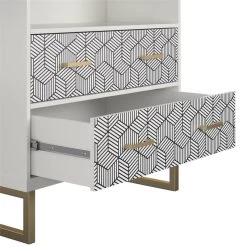 CosmoLiving By Cosmopolitan Scarlett Bookcase With Drawers, White 9 CosmoLiving By Cosmopolitan Scarlett Bookcase With Drawers, White -High End Kitchen ff012f310de5a865 9578 w800 h800 b0 p0