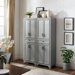 Crosley Tara 2-Piece Pantry Set, Distressed Gray 2 Pantries 23 Crosley Tara 2-Piece Pantry Set, Distressed Gray 2 Pantries -High End Kitchen ff3124310f73bb02 0945 w800 h800 b0 p0