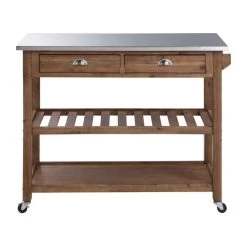 Sonoma Kitchen Cart, Barnwood Wire-Brush -High End Kitchen ff81b7e702a27ba8 5981 w800 h800 b1 p0