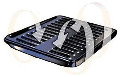 Porcelain Convection 12 7/8"x16.5" Broiler Pan With Porcelain Grill 1 Porcelain Convection 12 7/8"x16.5" Broiler Pan With Porcelain Grill