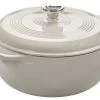 Lodge Ec6D13 Cast Iron Dutch Oven, Oyster, 6 Qt.