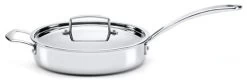 The French Chefs 5 Ply Stainless Steel 3 Quart Covered Saute Pan