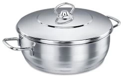 Korkmaz18/10 Stainless Steel Dutch Oven Covered Stockpot 3.8 Quart