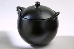 La Chamba Black Clay Soup Pot, Xx-Large