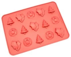 Freshware 15-Cavity Silicone Holiday Shapes Mold