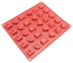 Freshware 24-Cavity Silicone Multi-Shape Candy Mold