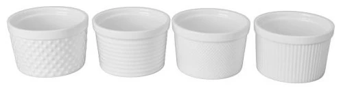 BIA Cordon Bleu Texture Ramekins, 4.5" W, 12 Oz., 4-Piece Set 1 BIA Cordon Bleu Texture Ramekins, 4.5" W, 12 Oz., 4-Piece Set