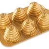 Nordic Ware Gold Cast Aluminum 3 Cup Beehive Cakelet Pan