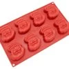 Freshware 8-Cavity Silicone Holiday Santa Claus Mold