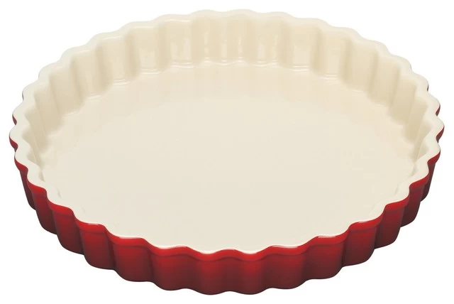 Le Creuset 1 1/2-Quart,9" Tart Dish, Cherry 1 Le Creuset 1 1/2-Quart,9" Tart Dish, Cherry