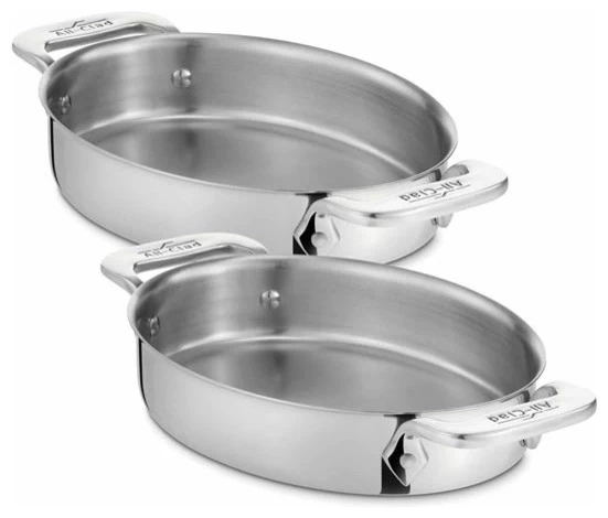 All Clad SS Oval Bakers, Set Of 2 1 All Clad SS Oval Bakers, Set Of 2